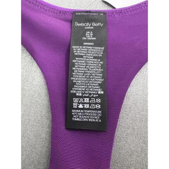 Sweaty Betty Purple Sleeveless Lavender Panels Racerback Workout Dress UK 8 US 6 - Picture 8 of 10